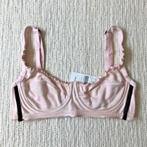 KIKI DE MONTPARNASSE NWT'S $185 PINK UNDERWIRE BRA SIZE SMALL